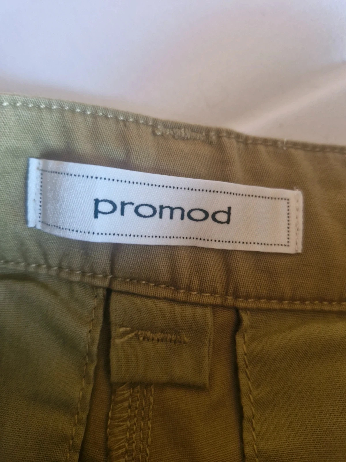 Short Promod kaki met gevlochten ceintuur – Maat 34 – photo 3